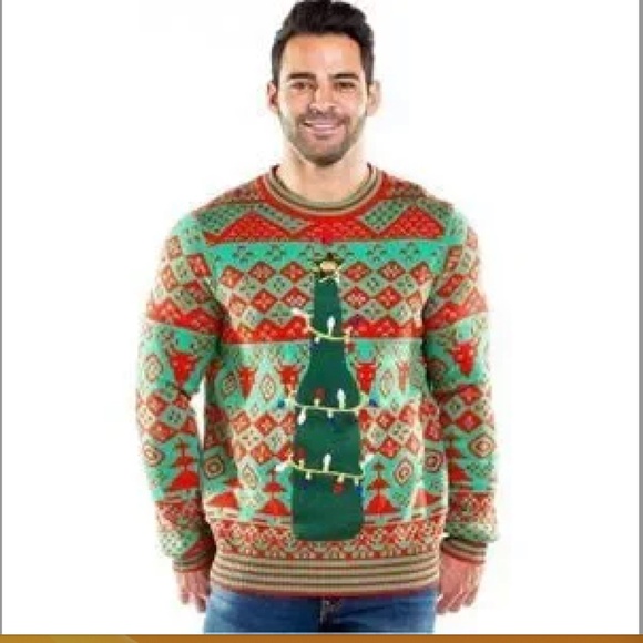 Christmas Sweater Holiday Green Red XXL by Tipsy Elves - Picture 2 of 6
